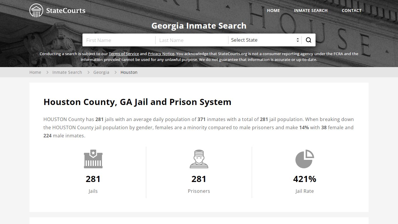 Houston County, GA Inmate Search - StateCourts